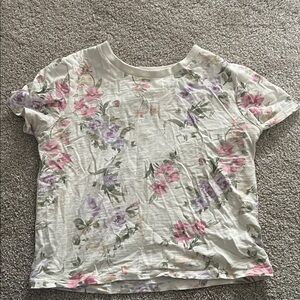 Floral Print Short Sleeve Tee